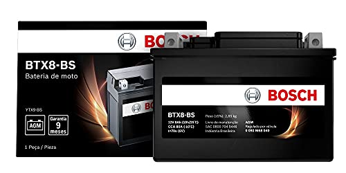 Bateria Moto Dafra City Class 12v 8ah Bosch Btx8-bs (ytx9-bs)