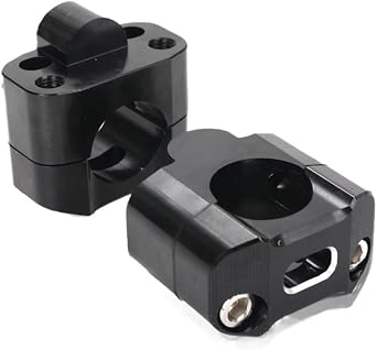 Motorcycle Handlebar Lifters Motorcycle Handle Bar Mount Fat Bars Adapter Handlebar Mounts Riser Clamp Dirt Bike 7/8" to 1 1/8 22mm to 28mm Motocross