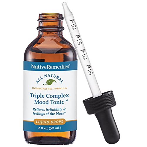 Native Remedies Triple Complex Mood Tonic - Natural Homeopathic Formula Relieves Symptoms Of Poor Mood And Emotional Oversensitivity - Helps Relieve Feelings Of Sadness And Hopelessness - 59 Ml #TOP1