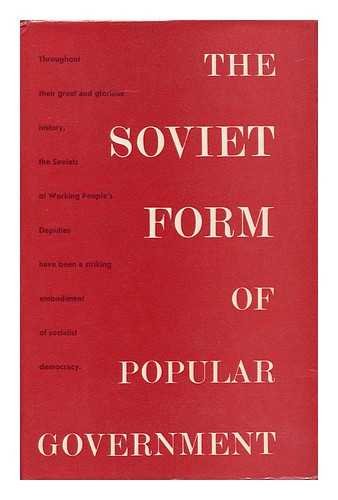 Buy Soviet Form of Popular Government — BookShops.in
