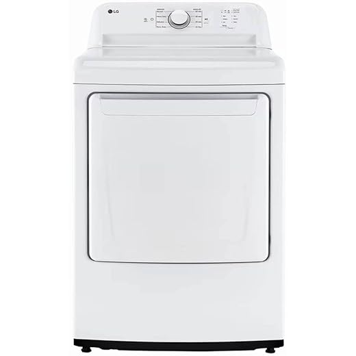 LG 7.3 cu. ft. Ultra Large Capacity Rear Control Electric Dryer with Sensor Dry White