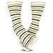 Women and Girls Valued Trouser Socks 6-Pair Crew Socks (Thin Stripe)