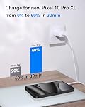 for Google Pixel Charger Fast Charging, 2Pack 35W Type C Super Fast Charger | Power Block, with 6FT USB C to C Cable Cord, for Google Pixel 10/10 Pro XL/9/9 Pro XL/Fold/8/8 Pro/7/6/5/4 XL, Android Phone