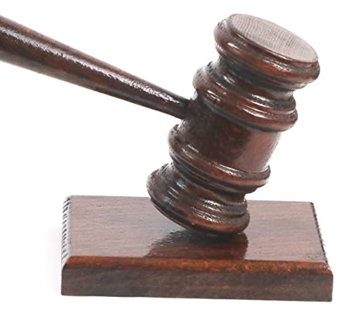 Küchengeräte Gavel & Rectangle Shaped Sound Block -%100 Handmade Wooden Judge Gavel - 23.5Cm/9.2" Inc - Gloss Finish Gavel And Sound Block Gift Set #TOP4