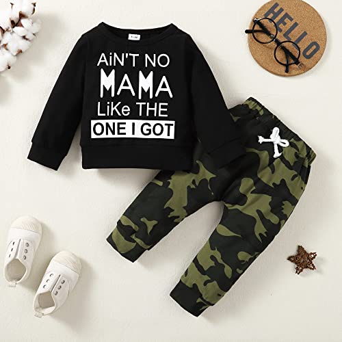 YALLET Baby Toddler Boy Clothes Fall Winter Outfit Long Sleeve Sweatshirts Pants Set 6 9 12 18 24 Months 3T 4T 5T Boy Clothes2