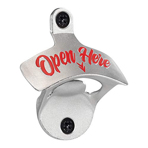 Robust Vintage Style Wall Mounted Beer Bottle Opener, Perfect for Indoors and Outdoors, Bars and Homes