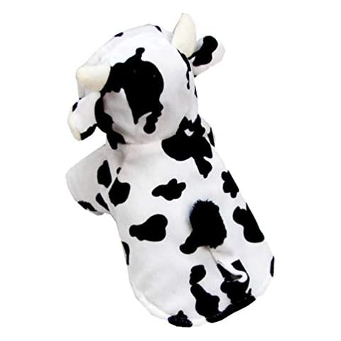 Xinwcang Pet Dog Cow Costume Halloween Outfits Xmas Christmas Clothes for Puppy Small Mediun Dog XL Cover