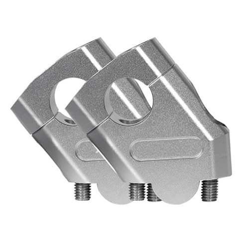 Abrazadera elevadora para motocicleta FZ6 S2 y FAZER 600 adaptador de manillar ajustable plata