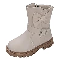 Winter Shoes Girls Winter Boots Kids Ankle Boots Side Zip Booties Fleece Windproof Short Boots Ankle Boots Girls Boots Girls