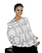 MoM-me Nursing Cover, Multi use for Baby Car Seat Cover, Breastfeeding, Canopy, Stroller and Infant Pillow Wrap or Cover Ups. for Boys and Girls. Grey/White Elephant Design