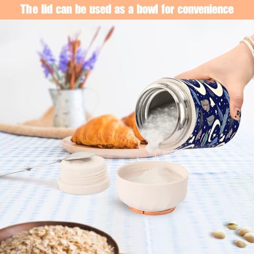 Termo para comida de acero inoxidable de 500 ml Crescent Moons sin BPA 7