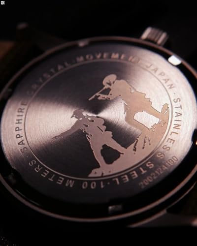 Image of RATIO Field Watch Sapphire Crystal Nylon Strap Easy Reader Casual Watch Japanese Quartz 100m Water Resistant Military Watch for Men