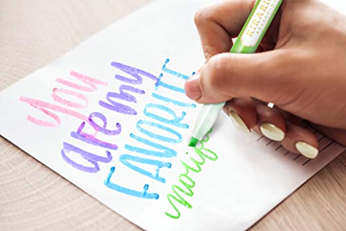 Image of Zebra Pen KIRARICH Glitter Highlighter, Assorted, Chisel Tip, 5-Pack | Water-Based Pigment Ink with Glitter Effect, Chisel Tip, Ideal for Highlighting Notes, Journals, and Planners (71605)