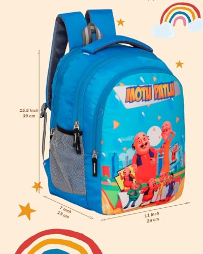 Image of 30L School Bag Plush Backpack, Cartoon Print Backpack, Preschool Bags for Boys & Girls (3-7 Years) for Nursery to 2nd Class Kids - Lightweight, Padded Straps