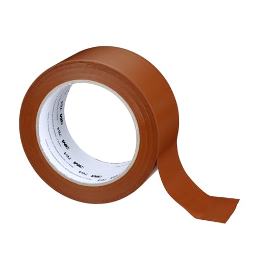 3M Vinyl Tape 764, General Purpose, 2 in x 36 yd, Brown, 1 Roll, Light Traffic Floor Marking, Social Distancing, Color Coding, Safety, Bundling