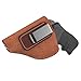 Relentless Tactical The Ultimate Suede Leather IWB Holster - Made in USA - Fits Most J Frame Revolvers - Ruger LCR - Smith & Wesson Body Guard - Taurus & Most .38 Special Type Guns - Brown RH