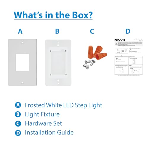 Image of NICOR Lighting STP2 Frosted White LED Step Light (STP2F120WH)