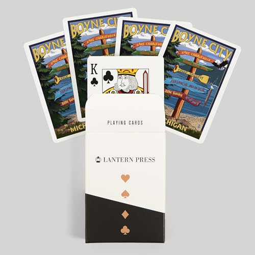 Baraja de Póker Boyne City con 52 cartas miniatura 6
