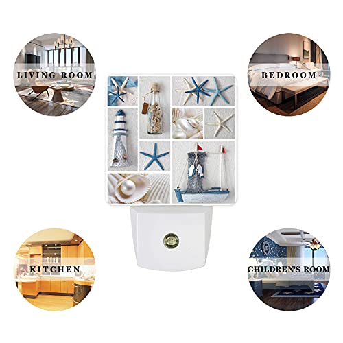 Plug-in-LED-Night-Light-Beach-Shells-Starfish-Lighthouse-Boat-Pearl-Lattice-Dusk-to-Dawn-Motion-Sensor-Night-Lamp-Plug-into-Wall-Nightlights-for-Bedroom-Kitchen-Hallway-Stairs 41KOOFJU4oS