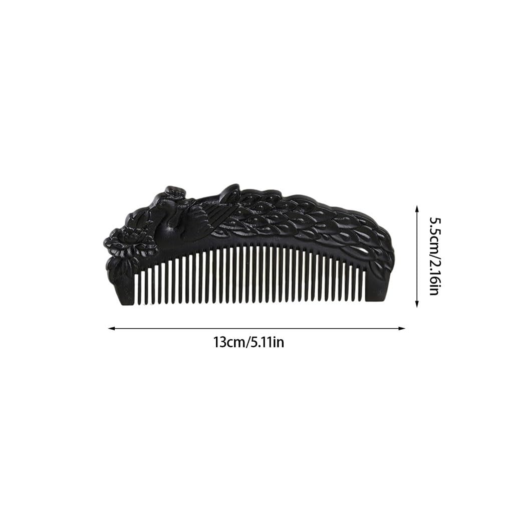 Peruka Grzebień Long Hair Fine Tooth Comb Wooden Curling Comb Massage Scalp Comb Suitable for Combing Curly Hair, Long Hair, Wet Hair, Etc. Duże grzebienie do włosów