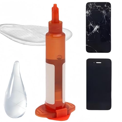 Fix Cracked Cell Phone Screen Glue,Glass Repair Glue,Mobile Device Repair Adhesive,Liquid Optical Clear Adhesive Gl/ue,Phone Sc/reen Glu/e,Suitable for All Screens,Compact and Portable