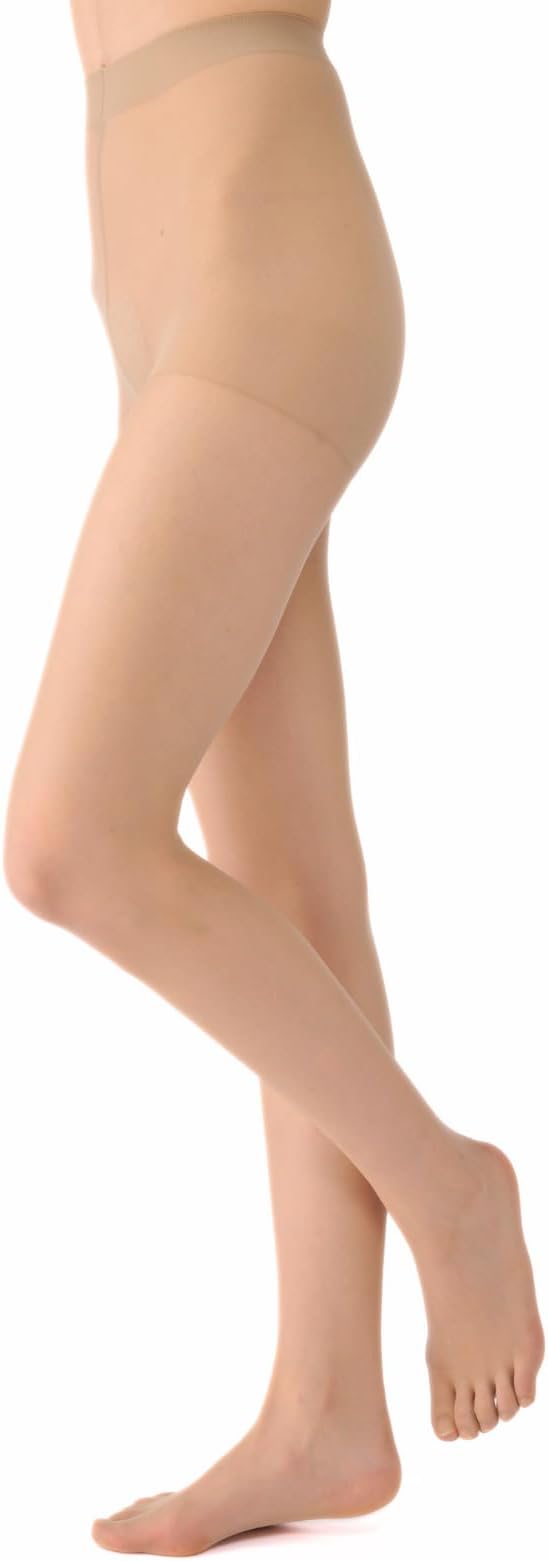 Five Toe Pantyhose, Tights Double Covered Yarn Support, Sunny Brown L-LL made in Japan