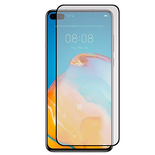 Movilrey Protector de Huawei P40 Pro Negro Pantalla Cristal Templado Vidrio 9H para movil
