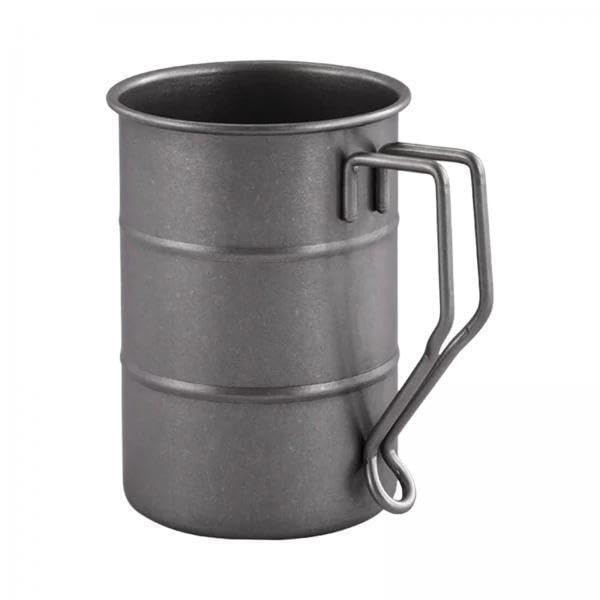RNXRZANK 2X Tea Mugs Portable 350ml Stainless Steel Camping Cup for BBQ Campsite Outdoor