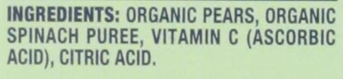 Miniatura 3 de Gerber 2nd Foods Orgánica, espinaca de pera (6 unidades, 3.5 onzas cada una)