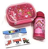 Lunchbox Steinnacher Sigikid Lunchbox und Trinkflasche Pinky Queeny + Knete