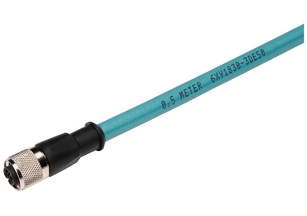 Câble PROFIBUS M12 Siemens Simatic Net de 15m avec deux connecteurs à 5 pôles