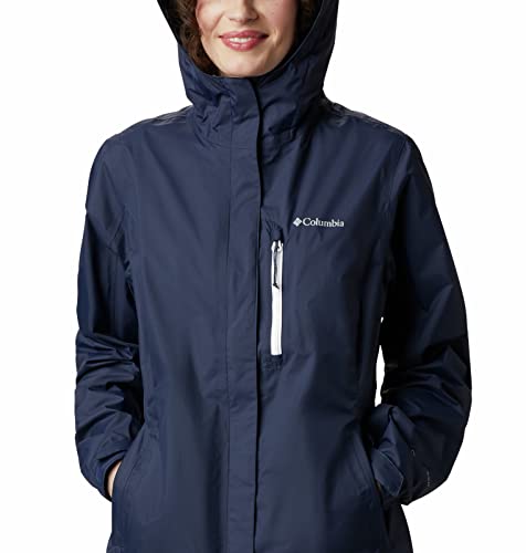 Columbia Women's Pouring Adventure Ii Jacket, Nocturnal/White Zip, Medium #TOP3