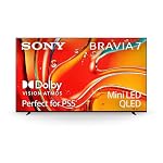 Sony 75 Inch Mini LED QLED 4K Ultra HD TV BRAVIA 7 Smart Google TV with Dolby Vision HDR and Exclusive Features for PlayStation5 K 75XR70