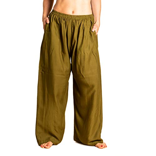 Preisvergleich Produktbild PANASIAM Bundhose Viskose Olive-Green