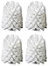 Produktbild SANWOOD 4212393 4er Stück WC Ersatzbürstenkopf Weiß Ersatzbürsten Toilettenbürsten ca: 9,5 x ø 7 cm ø Gewinde10mm