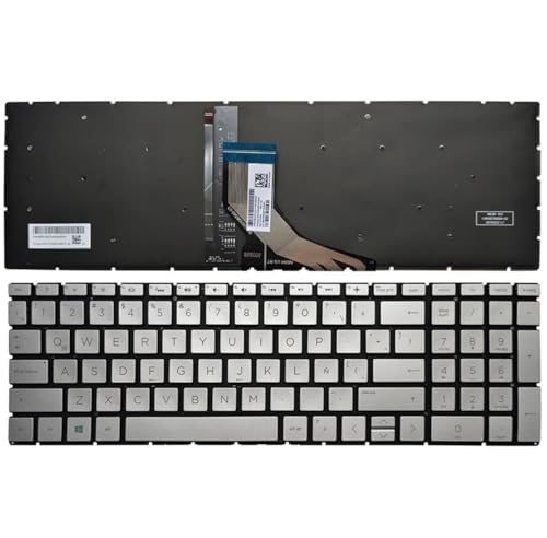 Laptops, Personal Computer Genérico Teclado Iluminado de Repuesto para HP 15 CW, 15 CW0009LA, 15 CW0007, CW00, 15-DA, 15-CX, 15-DB, 15-DX, 15-DR, 250 G7, 255, 256 G7, 15-CN, 15-CS,...