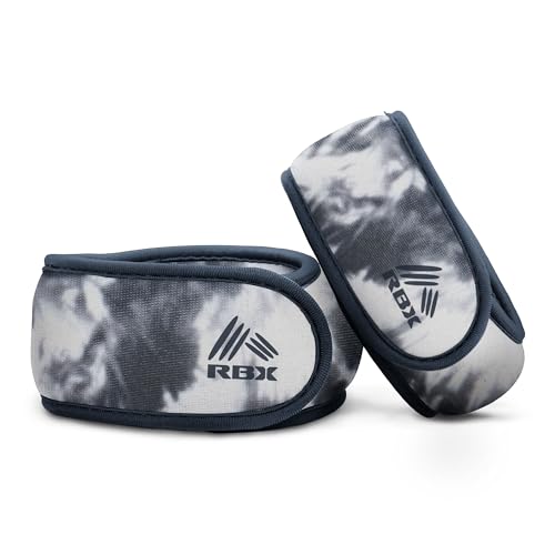 Image of RBX Wrist & Ankle Weights Set (2LB Pair /1LB Each), Adjustable Comfort Fit for Training & Toning