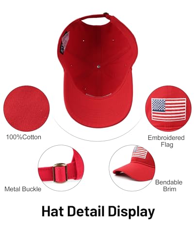 Image of XXL Baseball Cap For Big Heads, Soft Crown Washed Dad Hat, Oversized Denim Cap For Men Women Golf, Travel, Daily Wear