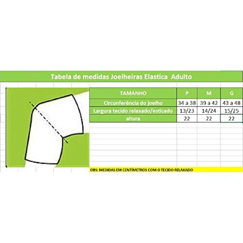 PROGNE SPORTS REF 610 Joelheira de Proteção para Volei e Artes Marciais, G, Preta