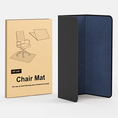 Placoot Heavy Duty Office Chair Mat For Carpet & Hardwood Floors, 48" X 36" Weight 3.5 Lbs Highly Premium Quality Floor Mat, Desk Chair Mat For Carpeted Floors And Hardwood Floor For Home Office #TOP2