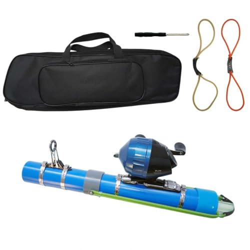 KingKatch 2026 Upgraded Portable Fishing Catapult Rod with Reel Durable & Lightweight Telescopic Lure & Bait Launcher for Saltwater & Freshwater Perfect for Kids & Adults