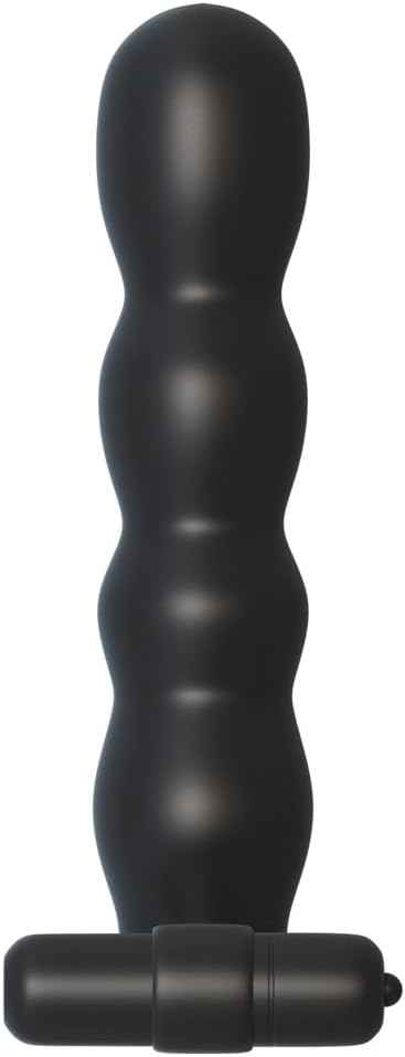 Pipedream Fantasy C-Ringz Posable Partner Double Penetrator Dildo, Black, 1 Pound