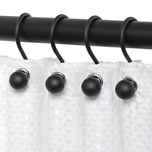 Zenna-Home-NeverRust-Rustproof-Aluminum-Decorative-Shower-Rings-Matte-Black–Set-of-12-Durable-Smooth-Glide-Rings-for-Shower-Curtains-and-Liners-Elegant-and-Corrosion-Resistant Zenna Home NeverRust Rustproof Aluminum Decorative Shower Rings Matte Black–Set of 12 Durable Smooth Glide Rings for Shower Curtains and Liners Elegant and Corrosion Resistant