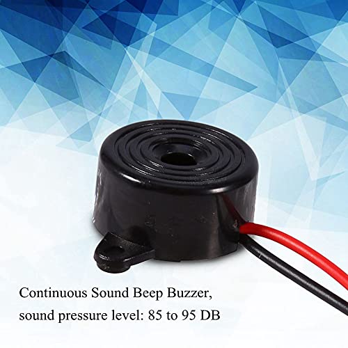 Dc 3-24V Buzzer, 12V Piezo Electronic Alarm Buzzer Continuous Sound Beep, Cable Length 100Mm #TOP1