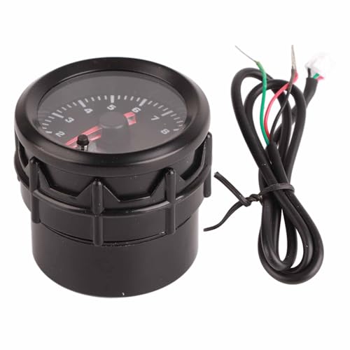 Brilluxa LED Speedometer, Digital Tachometer, RPM Meter, 52mm 2in Automotive Gauge, 7 Color Tacho Hour Meter for Cars and Vehicles