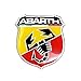 Abarth - 21532 - Adesivo 3D Ufficiale, Scudetto, 50 mm