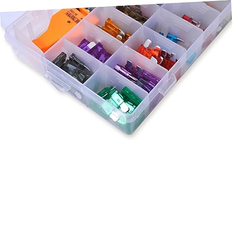 Kit de fusibles para coche Cabilock 169 piezas con tester de fusibles y fusibles estándar pequeños codificados por color para diferentes amperajes miniatura 3