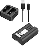 Charging Station and 1 Packs Rechargeable 3.65V Lithium-Ion Battery Battery That is Compatible with Ring, for Video Doorbell 2/3 and Spotlight Cam Battery 6400mAh