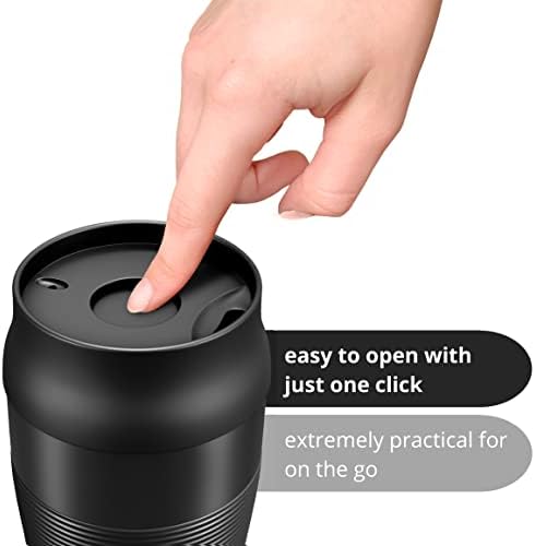 Termiczny Kubek To-Go - Odporny na przeciekanie, można myć w zmywarce i nie zawiera BPA | 360ml do kawy, Izolacja próżniowa ciepło + zimno | Herbata/podróżny ze stali nierdzewnej, picia