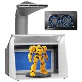 VEVOR Airbrush Spray Booth, Portable Hobby Airbrush Paint Spray Booth Kit with 4 LED Light, Powerful Dual Exhaust Fans, Turntable and 6 ft Extension Hose, for Painting Models, Arts, Crafts, Cakes